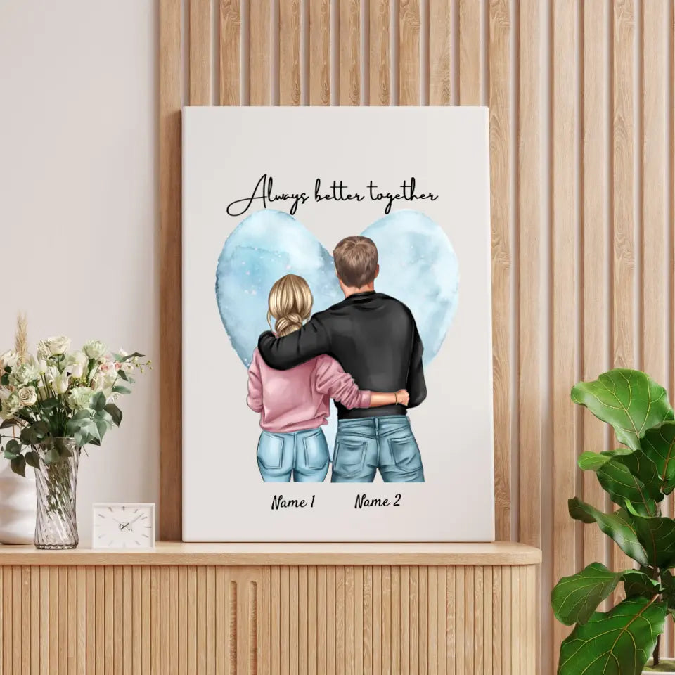 Meilleur couple - affiche personnalisée