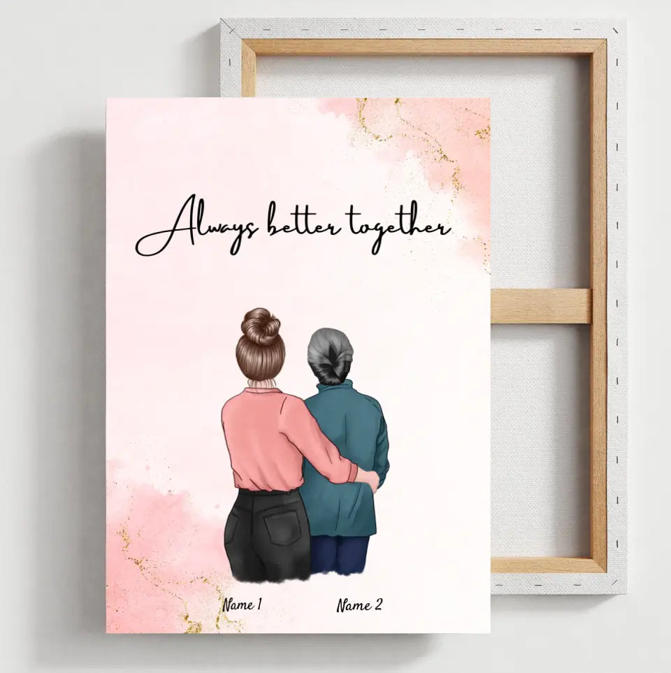 Mother & Daughter - personalized poster