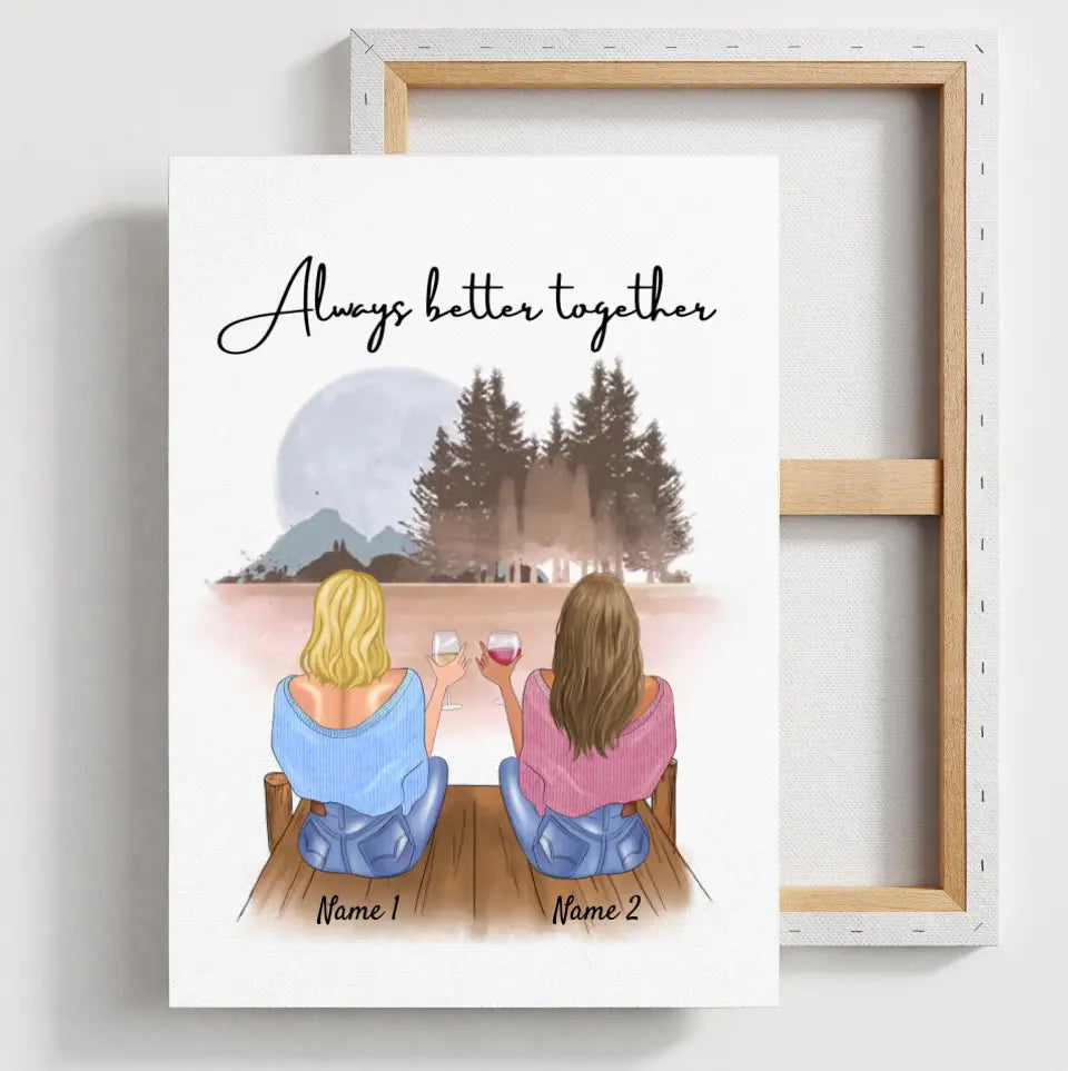 Best sisters ever - personalized poster