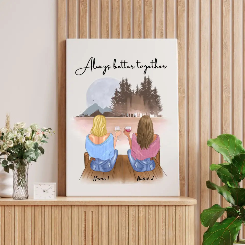 Best sisters ever - personalized poster