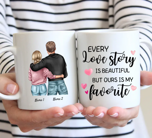 Love story - personalized mug