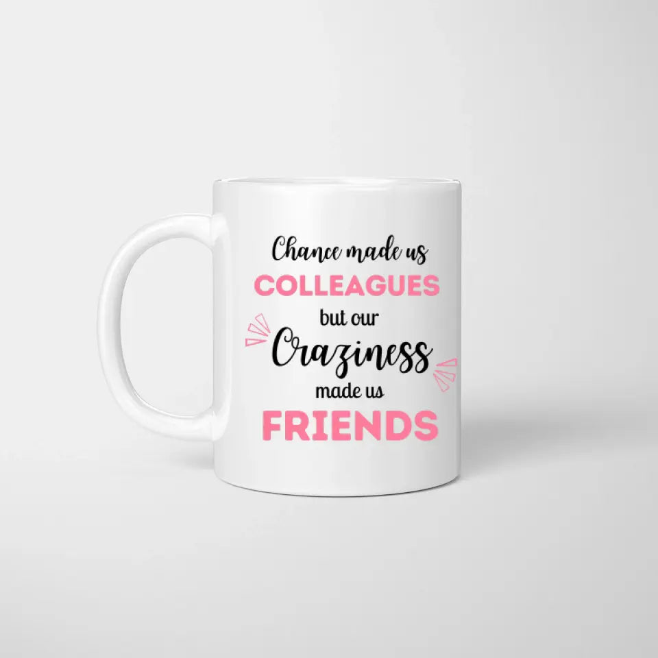 From colleagues to friends - personalized mug